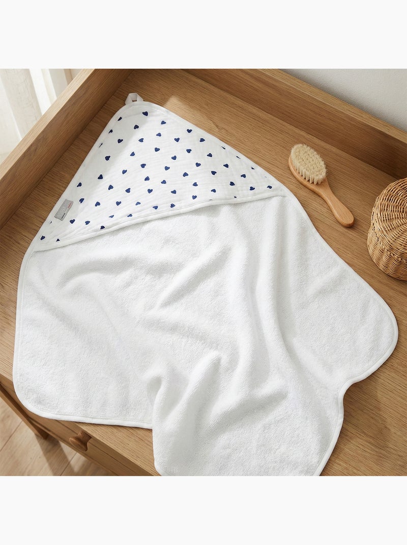 Sevira kids | ma première cape de bain en bambou lovio Bleu marine - Kiabi
