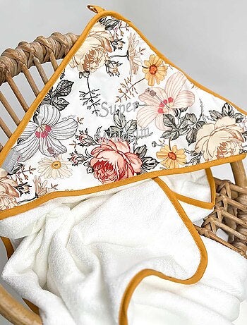 Sevira kids | ma première cape de bain en coton et bambou néo vintage