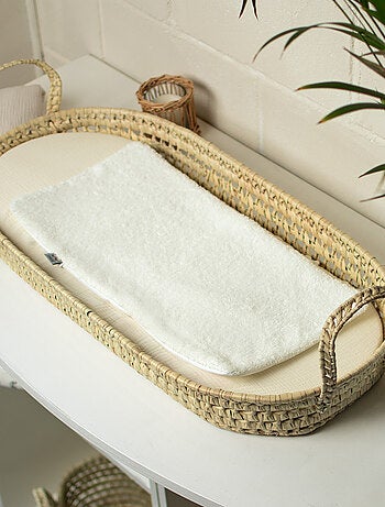 Sevira kids | matelas à langer + panier en fibres naturelles