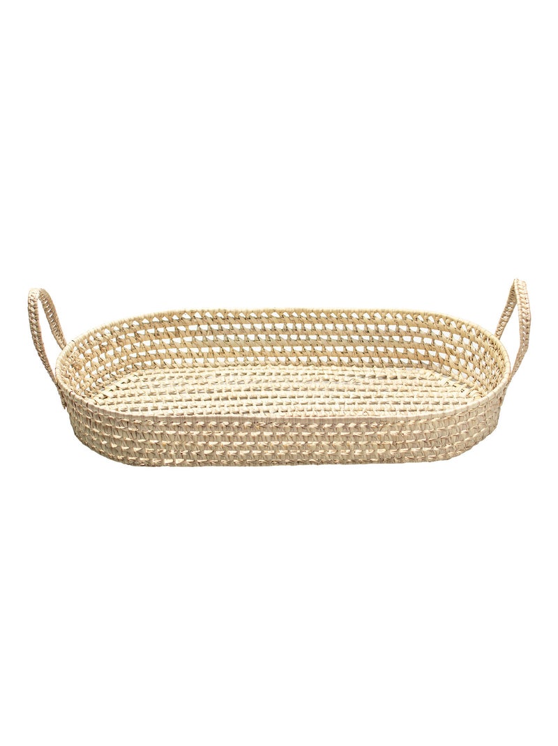 Sevira kids | matelas à langer + panier en fibres naturelles Beige - Kiabi
