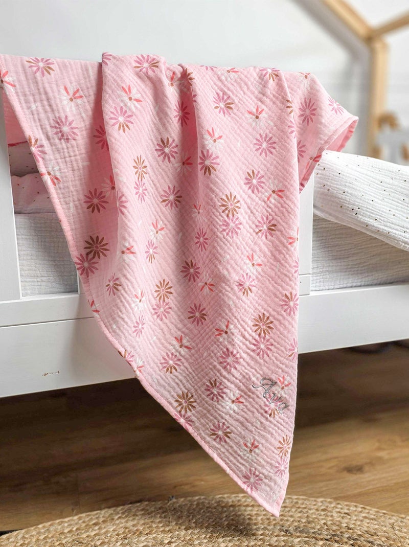 Sevira kids | maxi lange en gaze de coton rosella Rose - Kiabi