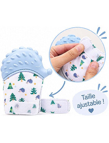 Sevira kids | moufle de dentition bébé sensorielle hérisson