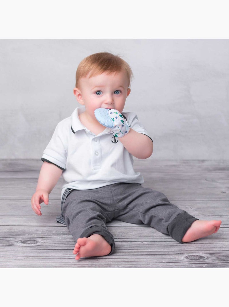 Sevira kids | moufle de dentition bébé sensorielle hérisson Bleu - Kiabi