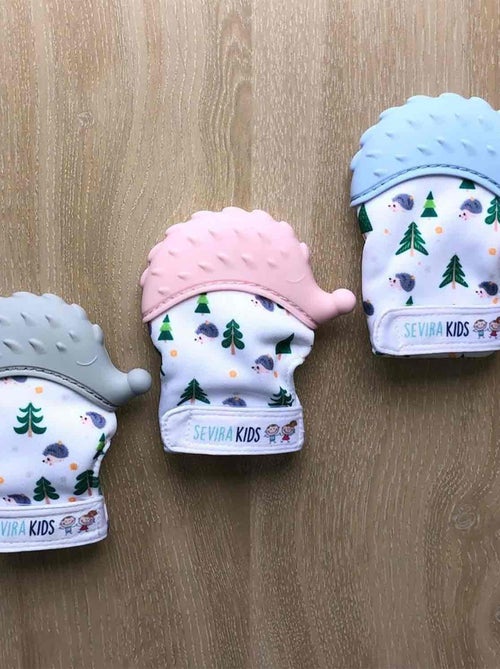Sevira kids | moufle de dentition en silicone alimentaire hérisson - Kiabi