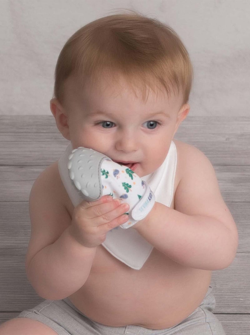 Sevira kids | moufle de dentition en silicone alimentaire hérisson Gris - Kiabi