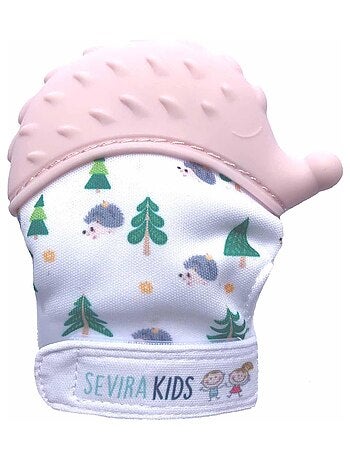 Sevira kids | moufle de dentition en silicone alimentaire hérisson