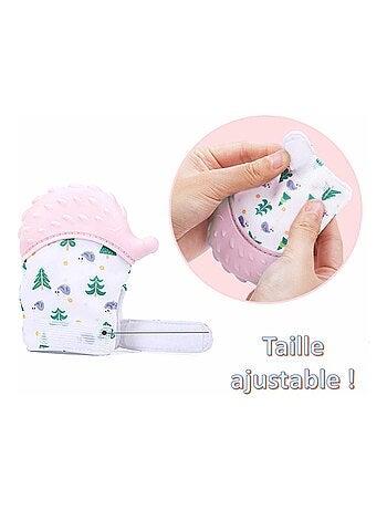 Sevira kids | moufle de dentition en silicone alimentaire hérisson