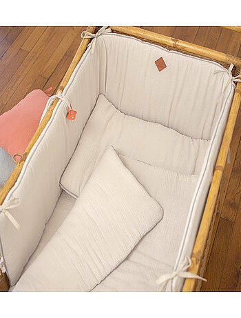 Sevira kids | oreiller plat en gaze de coton jeanne