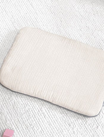 Sevira kids | oreiller plat en gaze de coton jeanne