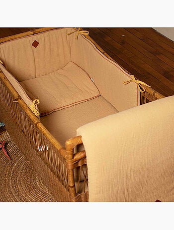 Sevira kids | oreiller plat en gaze de coton jeanne