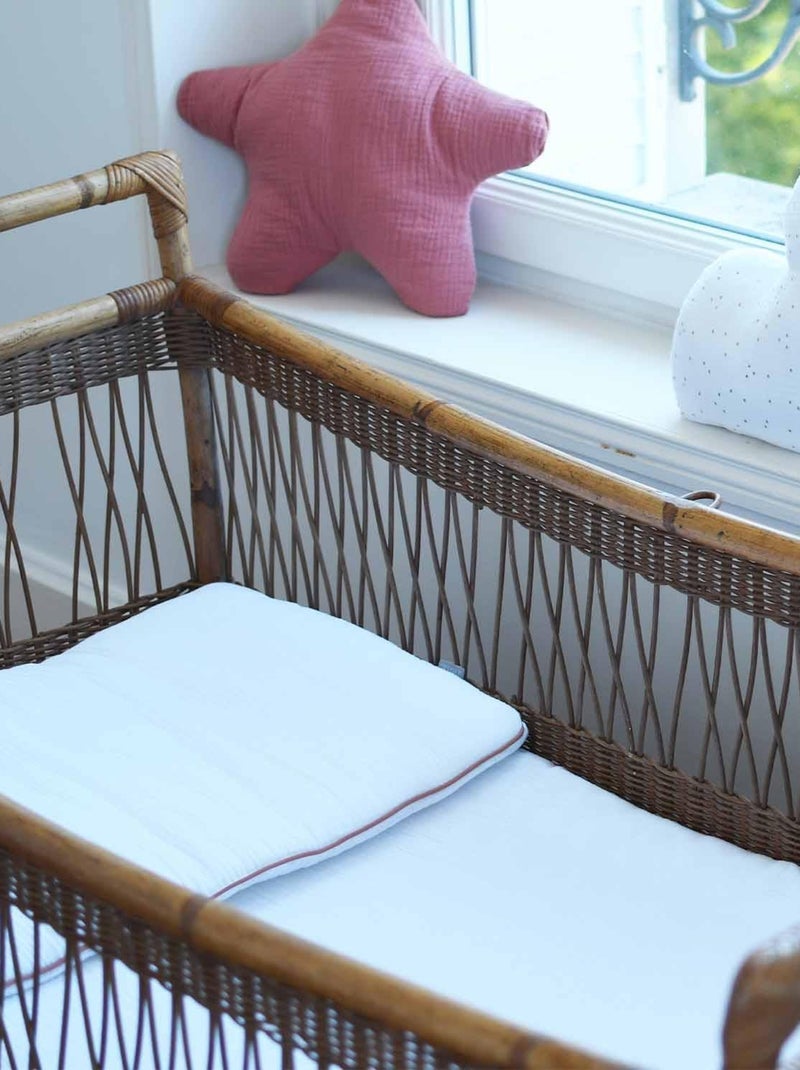 Sevira kids | oreiller plat en gaze de coton jeanne Bleu - Kiabi