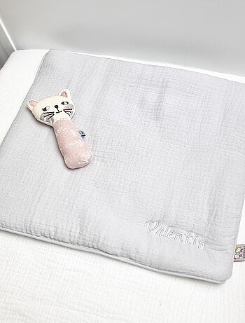 Sevira kids | oreiller plat en gaze de coton jeanne