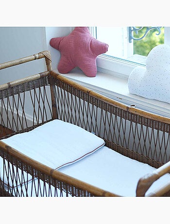 Sevira kids | oreiller plat en gaze de coton jeanne
