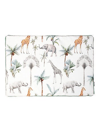 Sevira kids | oreiller plat réversible en coton safari