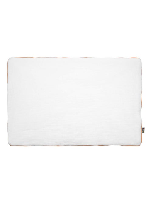 Sevira kids | oreiller plat réversible en gaze de coton bleuet - Kiabi Sevira kids | oreiller plat réversible en gaze de coton bleuet - Kiabi