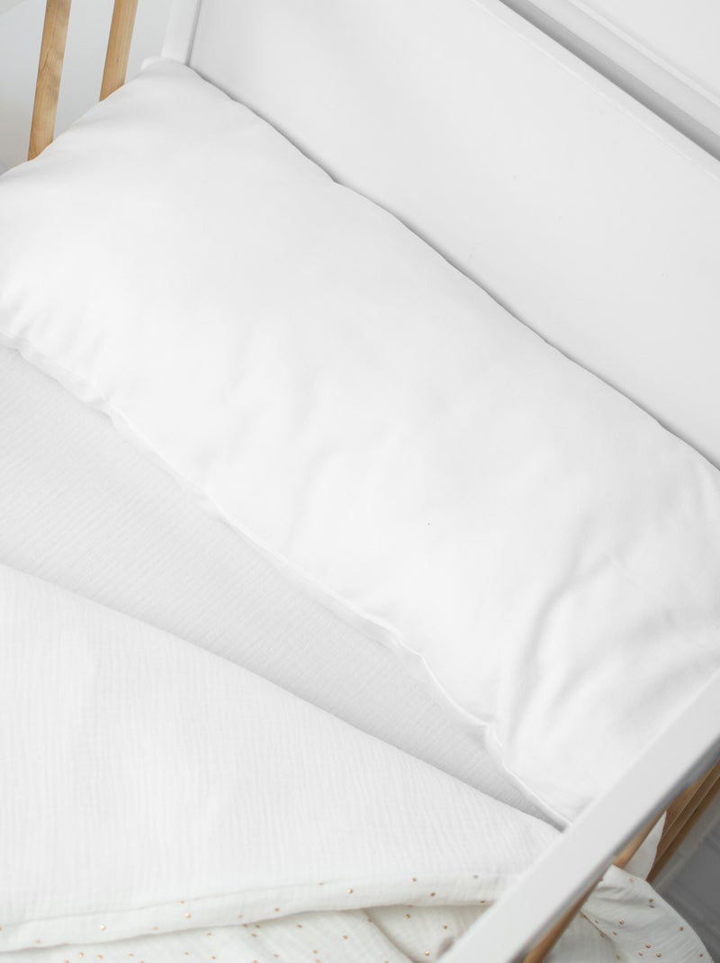 Sevira kids | oreiller traversin plat moelleux pour enfant - fabrication française Blanc - Kiabi