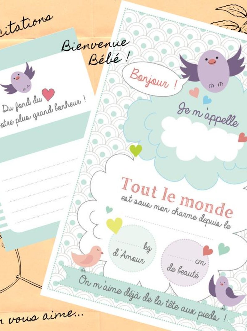 Sevira kids | pack cadeau naissance avec moufles anti-griffures Blanc - Kiabi