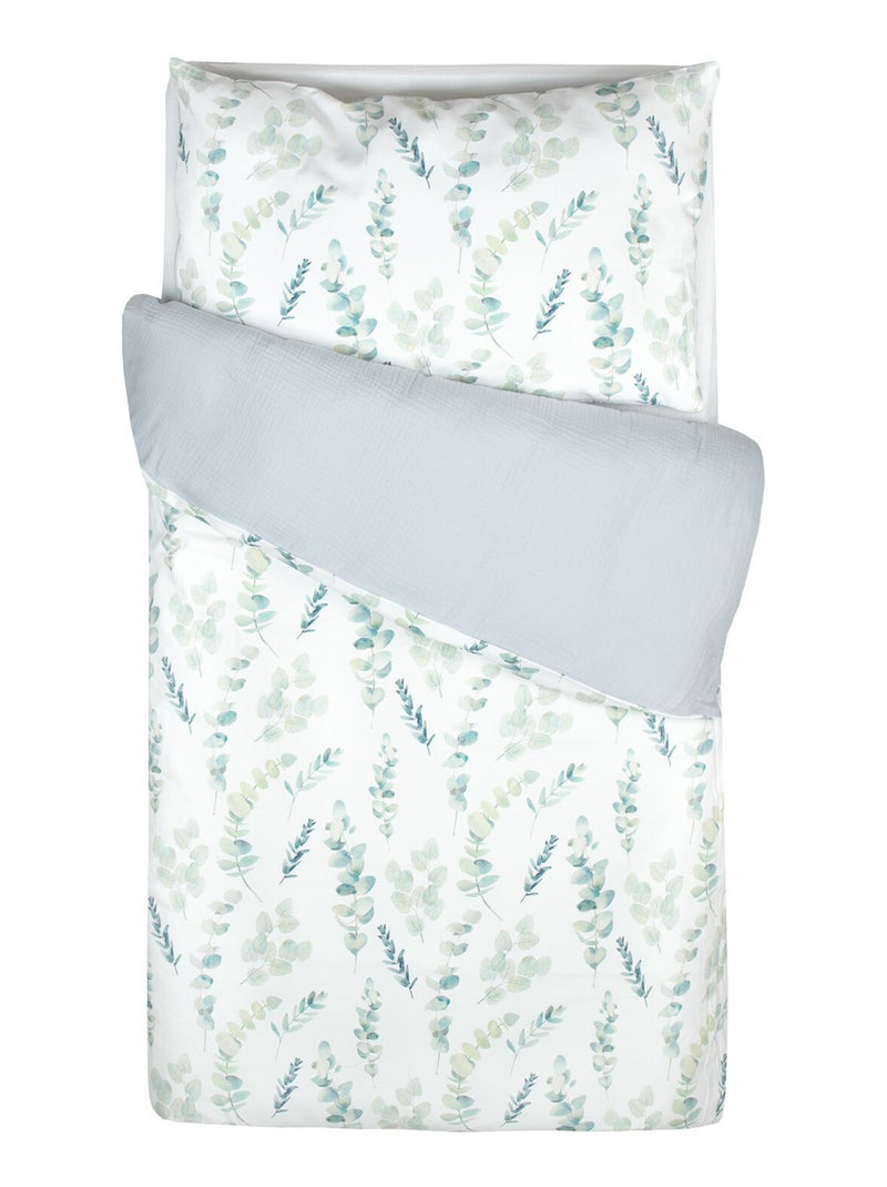 Sevira kids | parure de lit bébé en coton eucalyptus Gris - Kiabi