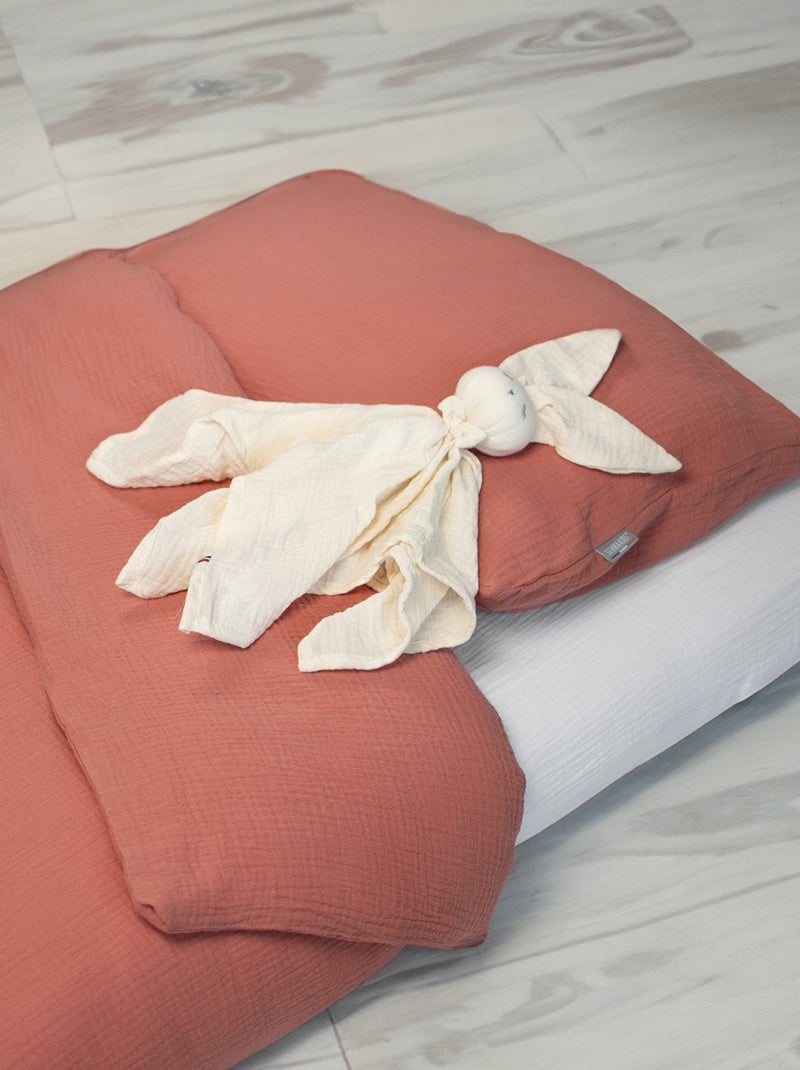 Sevira kids | parure de lit housse de couette et taie d'oreiller jeanne Marron - Kiabi