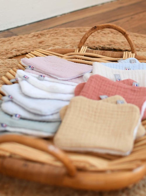 Sevira kids | pochon distributeur et ses 8 lingettes lavables jeanne - Kiabi