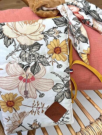 Sevira kids | protège carnet de santé bébé en coton néo vintage