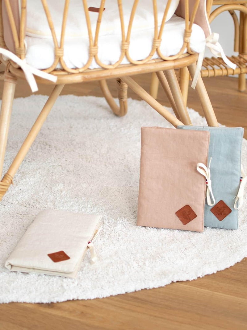 Sevira kids | protège carnet de santé en lin Beige - Kiabi