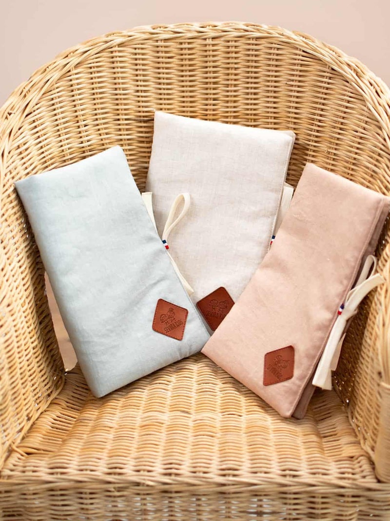 Sevira kids | protège carnet de santé en lin Beige - Kiabi