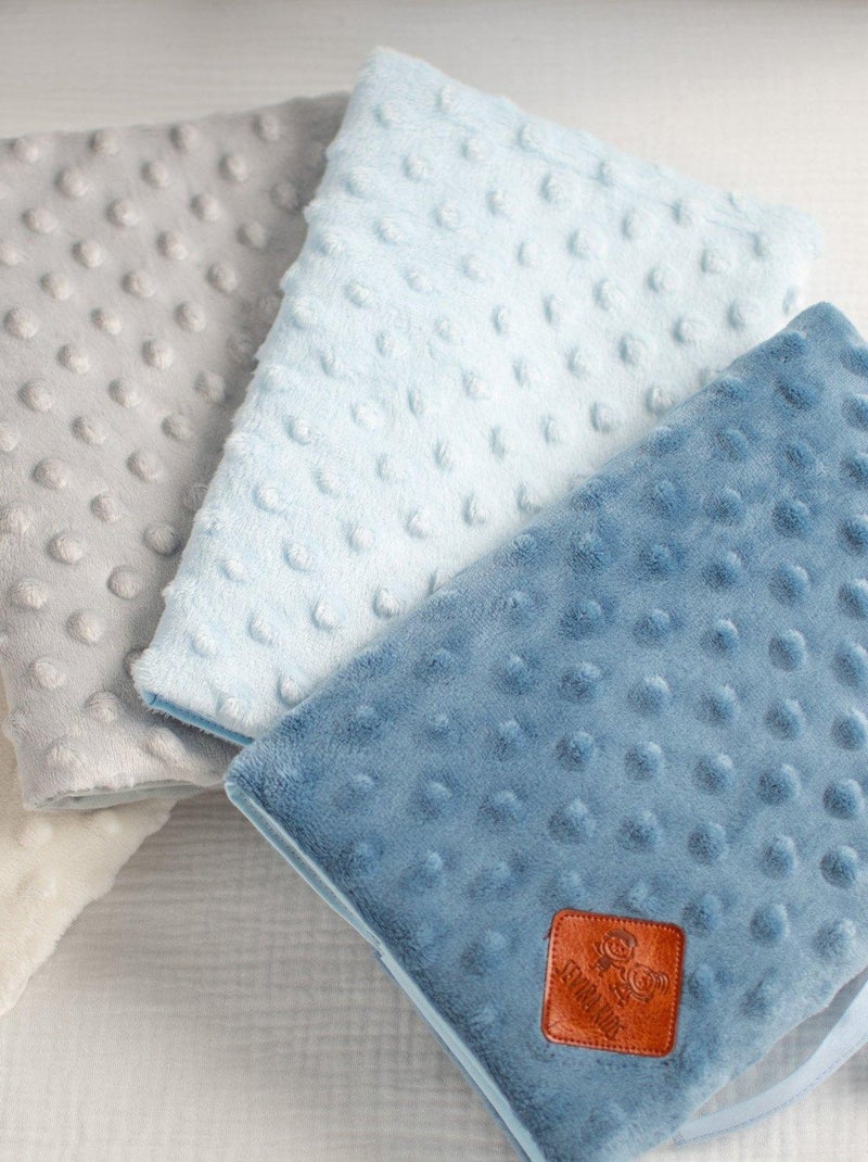 Sevira kids | protège carnet de santé en minky Bleu - Kiabi