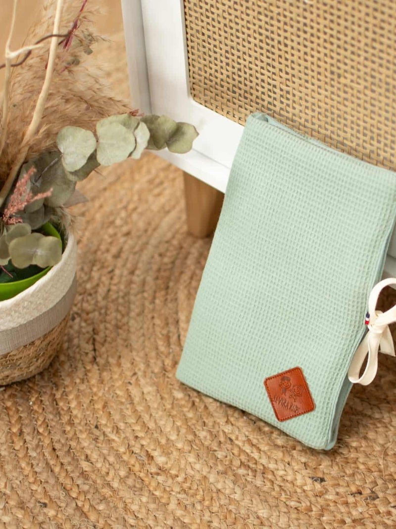 Sevira kids | protège carnet de santé en nid d'abeille Vert - Kiabi
