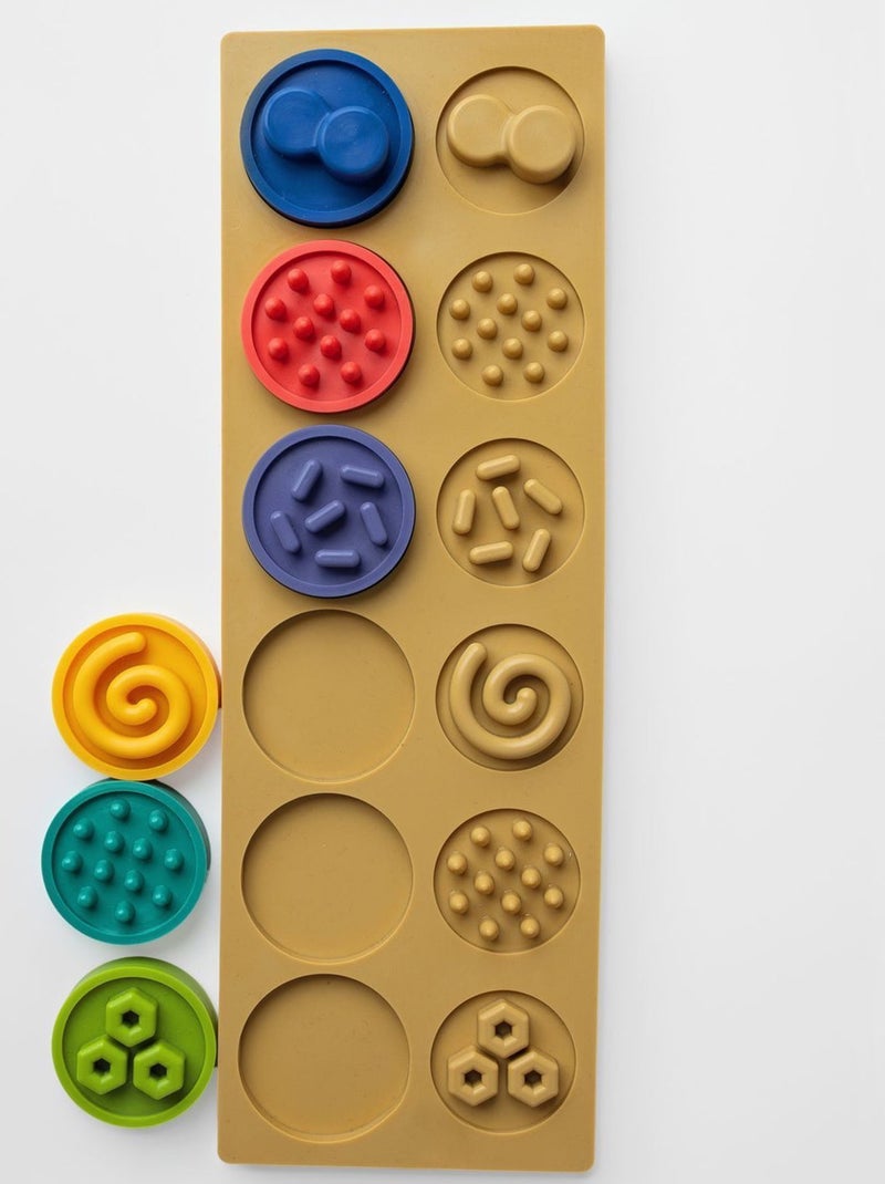 Sevira kids | puzzle sensoriel montessori xl – formes tactiles à associer N/A - Kiabi