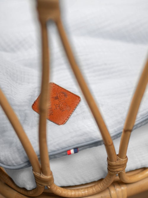 Sevira kids | set berceau couverture et coussin en gaze de coton jeanne - Kiabi