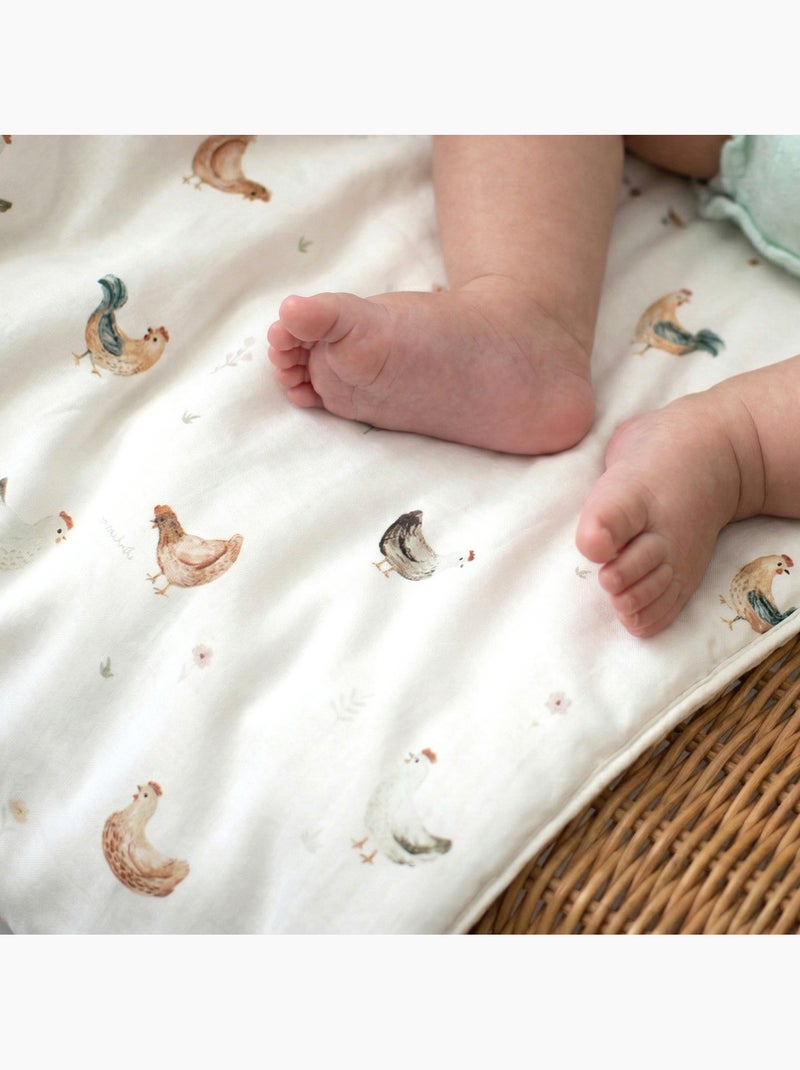 Sevira kids | set coussin et couverture pour berceau et couffin gallina Ecru - Kiabi