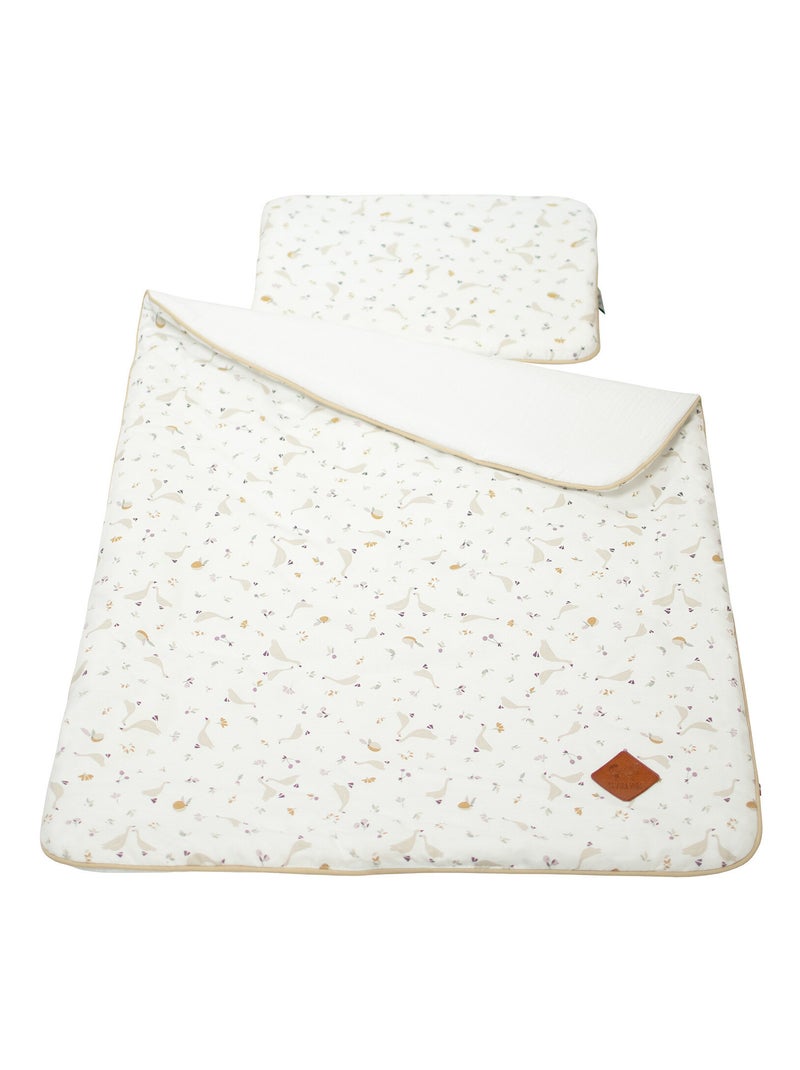 Sevira kids | set coussin et couverture pour berceau et couffin sidonia Blanc - Kiabi