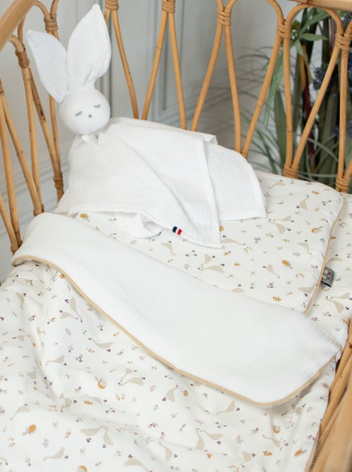 Sevira kids | set coussin et couverture pour berceau et couffin sidonia - Kiabi