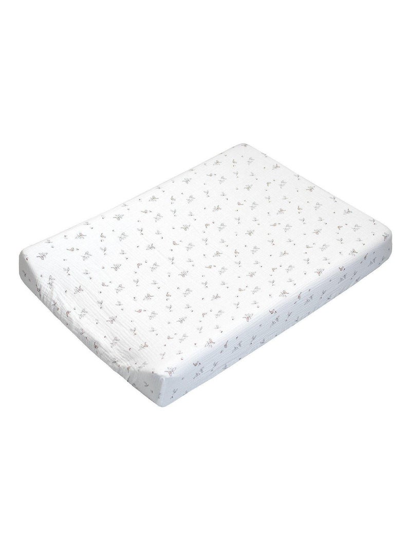 Sevira kids | set housse de matelas à langer + tapis de change melody Blanc - Kiabi