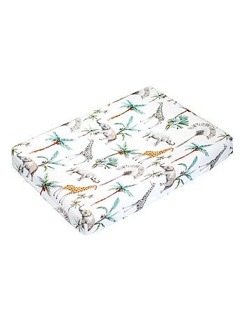 Sevira kids | set housse de matelas à langer + tapis de change safari