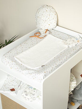 Sevira kids | set housse de matelas à langer + tapis de change sidonia
