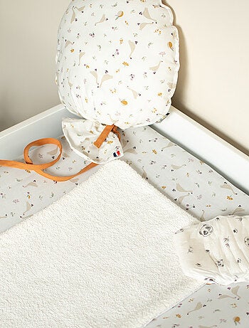 Sevira kids | set housse de matelas à langer + tapis de change sidonia