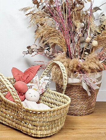 Sevira kids | sevira kids | jouet couffin poupée 35cm en fibres naturelles