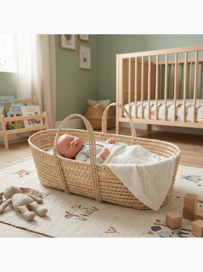 Sevira kids | sevira kids | jouet couffin poupée 60cm en fibres naturelles Beige - Kiabi