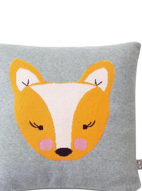 Sevira kids | taie de coussin en coton tricoté renard - Kiabi Sevira kids | taie de coussin en coton tricoté renard - Kiabi