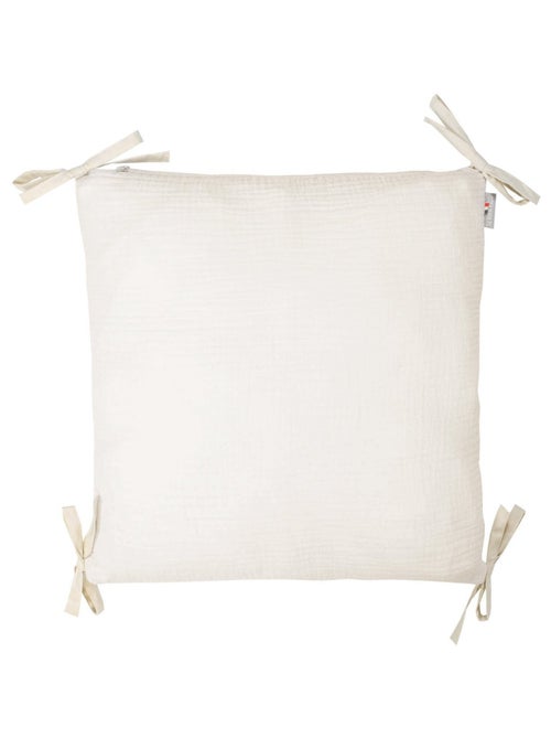Sevira kids | taie de coussin modulable avec liens à nouer en gaze de coton - Kiabi
