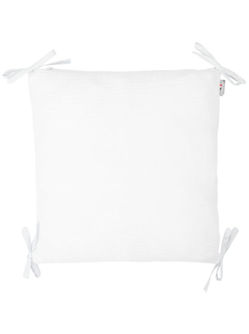 Sevira kids | taie de coussin modulable avec liens à nouer en gaze de coton - Kiabi