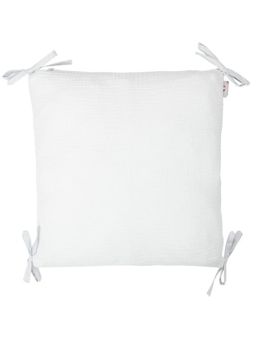Sevira kids | taie de coussin modulable avec liens à nouer en gaze de coton - Kiabi