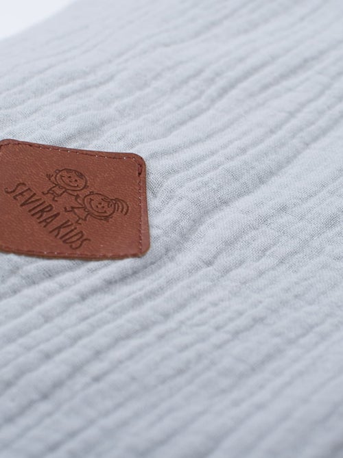 Sevira kids | taie de coussin modulable avec liens à nouer en gaze de coton - Kiabi