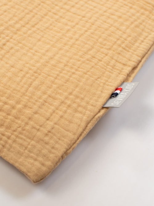 Sevira kids | taie de coussin modulable avec liens à nouer en gaze de coton - Kiabi