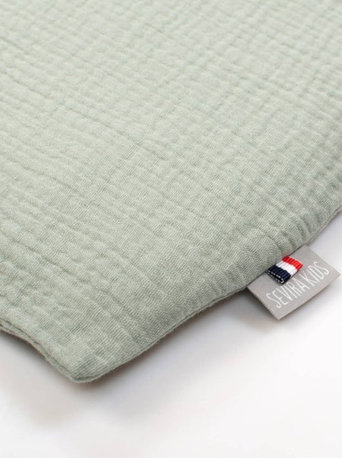Sevira kids | taie de coussin modulable avec liens à nouer en gaze de coton - Kiabi