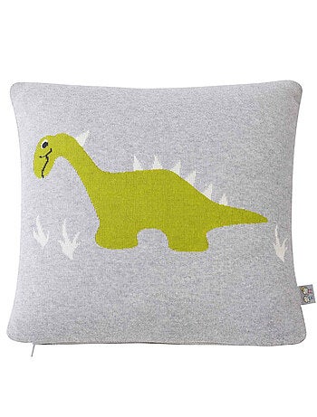 Sevira kids | taie de coussin tricoté dino