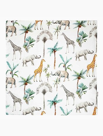 Sevira kids | taie d'oreiller en coton réversible safari