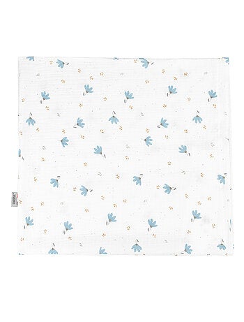 Sevira kids | taie d'oreiller en gaze de coton bleuet